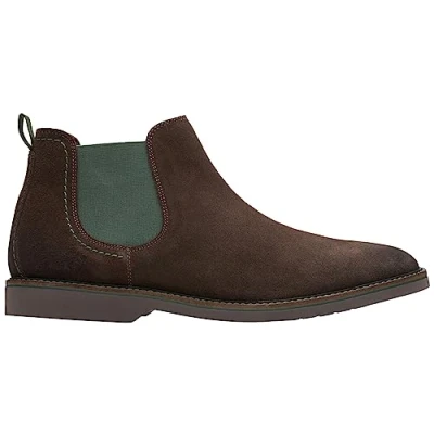 Image of Clarks Men&#039;s Atticus Lt Top Ankle Boot, Brown Suede, 7 UK