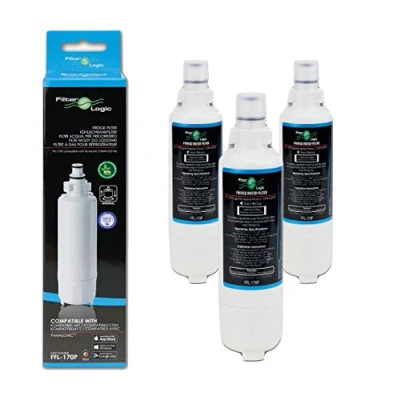 Image of FilterLogic FFL 170P Fridge Water Filter Compatible with Panasonic CNRAH 257760, CNRBH 125950, PANCNRBH125950; WD NR BG53V2, BG53VW2, B53V1, B53V2, AH PCN; FL 330, AQF 257760 (3 Pack)