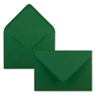 Image of Neuser FarbenFroh C5 Envelopes, 229 x 162 mm, Self Adhesive 75 Umschläge 23 Dunkelgrün