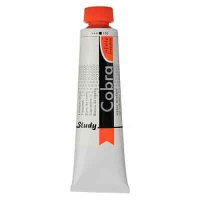 Image of Cobra Royal Talens Study Water Mixable Oil Colour 40 ml Titanium White
