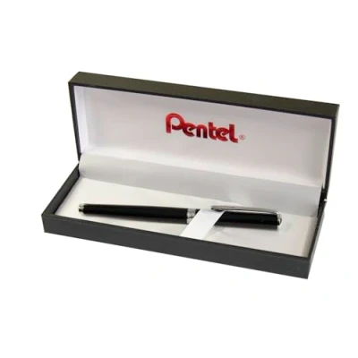 Image of Pentel Sterling Excel Rollerball Pen Black Barrel with Gift Box K611A A/BOXIT