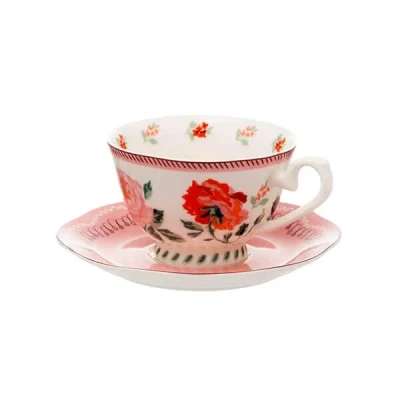 Image of Cath Kidston Archive Rose Teacup &amp; Saucer