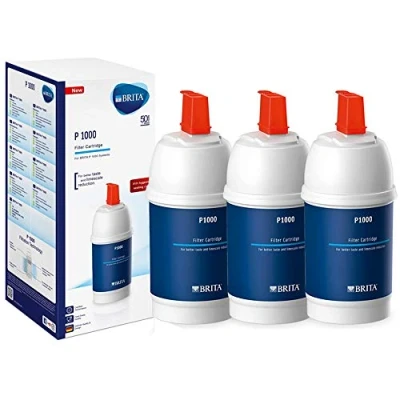 Image of Brita x3 Water Filter P1000 Refill Genuine Replacement Kitchen Tap Cartridge