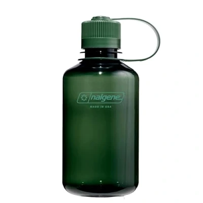 Image of Nalgene Sustain Tritan BPA Free Water Bottle Made with Material Derived from 50% Plastic Waste, 16 OZ, Narrow Mouth, Jade