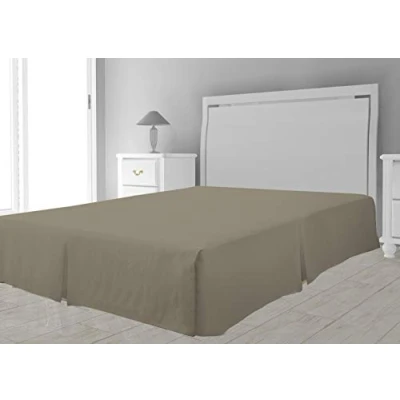 Image of Intemporel Timeless Valance Sheet, Polyester, Ecru, 140 x 190 cm