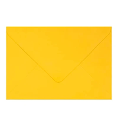 Image of C5 Coloured Envelopes for A5 Greeting Cards Wedding Invitations &amp; Crafts (162x229mm) Pack of 40 (Golden Yellow)