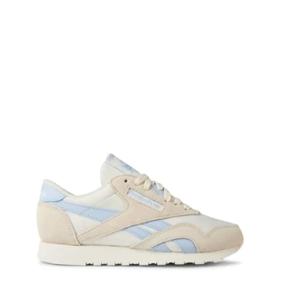 Image of Reebok Women&#039;s Classic Nylon Sneaker, Bon/PALBLU/Chalk, 4.5 UK