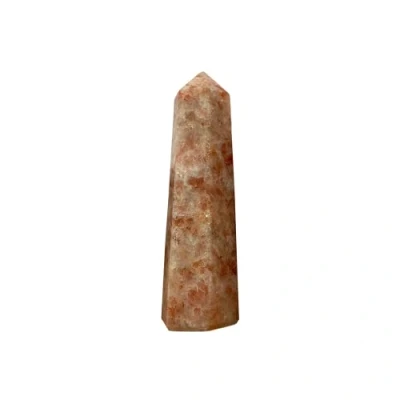 Image of VIE Small Obelisk Tower, 5 7cm, Sunstone, Natural, One Size