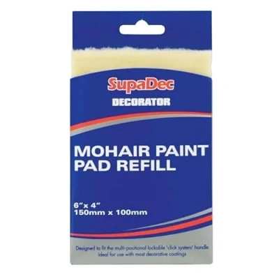 Image of SupaDec Decorator Mohair Paint Pad Refill 6&quot; x 4&quot; /150mm 100mm