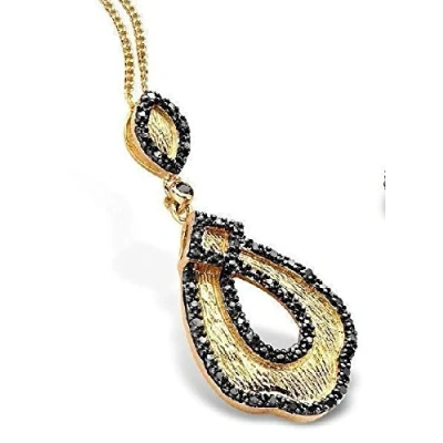 Image of Orphelia WoMens 925 Sterling Silver Pendant with Chain Gold PEN 1901 B One Size