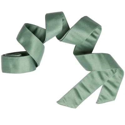 Image of Maya Deluxe Women&#039;s Belt Ladies Satin Sash Waist Tie Ribbon Bow Accessory for Bridesmaids Bridal Wedding Prom Evening Occasion, Deep Mint, L XL