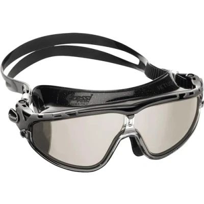 Image of Cressi Skylight Goggles Sil ,Black/Frame Black Grey Mirrored Lens