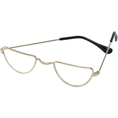 Image of Fancy Teacher&#039;s Party Granny Judge Half Moon Cosplay Spectacles Xmas Glasse