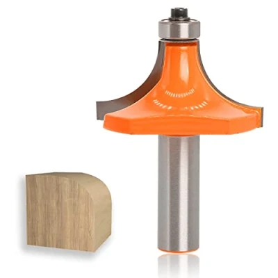 Image of Sinoprotools Round Over Router Bit 1/2 inch Shank, 3/4 Radius, Carbide Tipped, Edging Bit, Corner Rounding Edge Forming, Roundover Beading for Woodworking