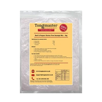 Image of Beef &amp; Pepper Gluten Free Sausage Mix 1kg (makes a 10kg batch)