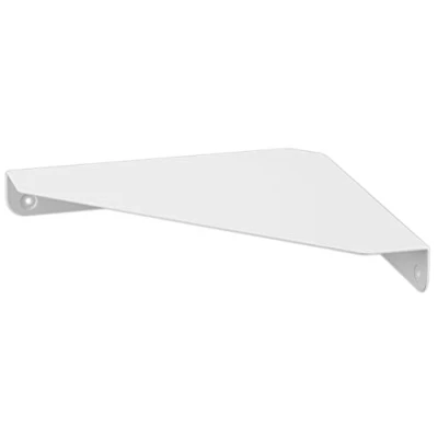 Image of Yamazaki 6911 TOWER Wall Mounted Corner Shelf, white, Steel, Minimalist, 22 x 3.3 cm