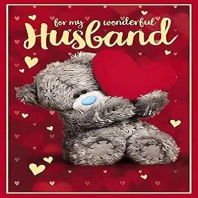 Image of Me to You For My Wonderful Husband Happy Birthday Card,Mixed,Size:6x9,ALM93046
