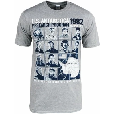 Image of The Thing Outpost #31 Mens T Shirt John Carpenter Horror Movie Grey XXL