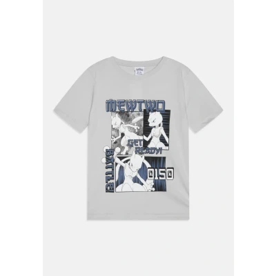Image of Lindex Pokemon Print Tshirt for kids, Size: 14 15y, Light grey