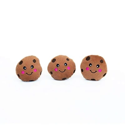 Image of ZippyPaws ZP894 Miniz 3 Pack Cookies Squeak Toy