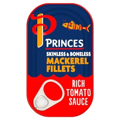 Image of Princes Mackerel Fillets In Tomato Sauce 125 g (Pack of 10)