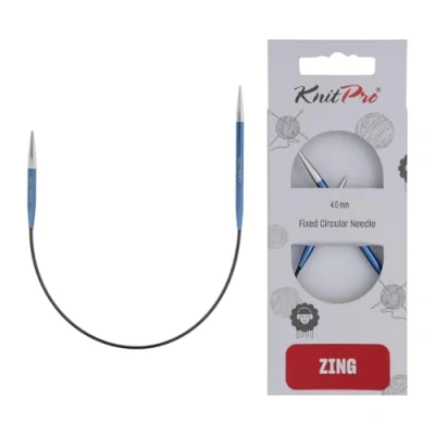 Image of KnitPro Zing Circular Needle 25cm 4.00mm 3pcs, Blue