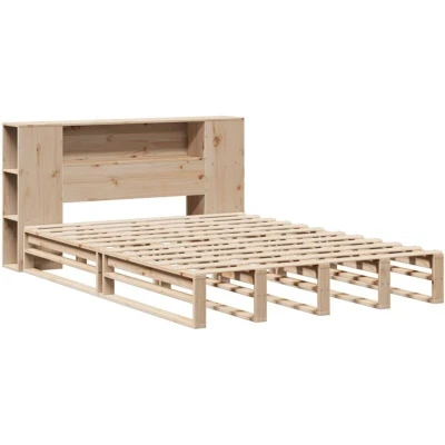 Image of vidaXL Bookcase Bed without Mattress 120x190 cm Small Double Solid Wood