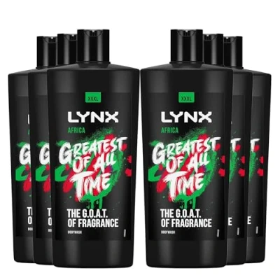 Image of Lynx Shower Gel 12 Hours of Long Lasting Refreshing Fragrance Body Wash with Plant Based Moisturisers for Men XXXL Size Cleanser Naturally Soft Skin, 700ml (Africa, Buy 6)