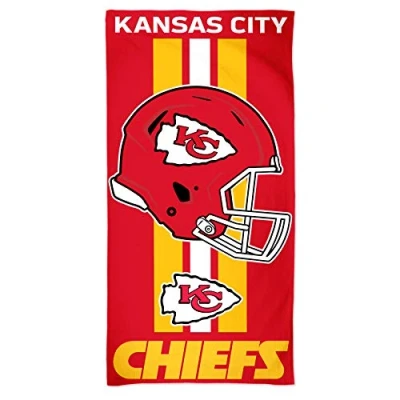 Image of McArthur NFL Beach Towel 100% Cotton Kansas City Chiefs 150 x 75 cm