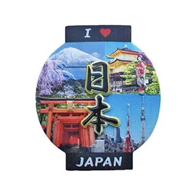 Image of Japan 3D Lantern Refrigerator Magnet Travel Sticker Souvenirs Resin Home &amp; Kitchen Decoration,Japan Fridge from China