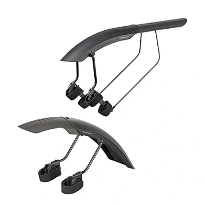 Image of Topeak Tetrafender M1/M2 Set MTB hook and loop straps Cycle Mudguards, Compatible with 26&quot; 29&quot;, Black