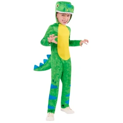 Image of Rubies Official Friendly Dinosaur Costume, Childrens Fancy Dress, Size Age 7 8