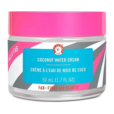 Image of First Aid Beauty Coconut Water Cream Lightweight, Oil Free Face Moisturiser 50ml