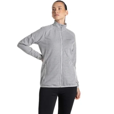 Image of Craghoppers Womens Tarvos Jacket Full Zip Fleece, Lunar Gr Mrl, 14 EU