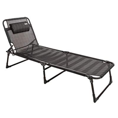 Image of Winchester Easy Folding Textilene Sun Lounger/Camp Bed