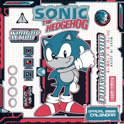 Image of 2025 Calendar Sonic The Hedgehog Month to View Sega Square Official Product: Original Danilo Kalender [Mehrsprachig] [Kalender]