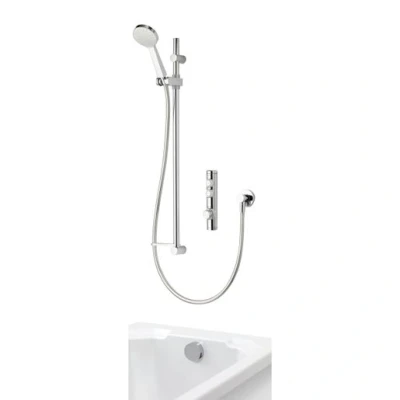 Image of Aqualisa Isystem Digital Shower Diverter Concealed Adjustable Bath Filler High Pressure/Combi ISD.A1.BV.DVBTX.14