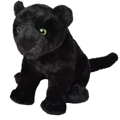 Image of Wild Republic 19414 Black Jaguar Plush, Cuddlekins Cuddly Soft Toys, Kids Gifts, 30 cm