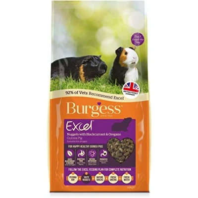 Image of Excel Burgess Guinea Pig Nuggets Blackcurrant and Oregano, 10 kg