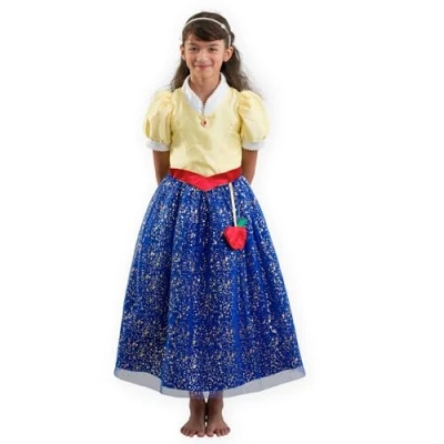Image of PRETEND TO BEE Snow White Fairytale Princess Fancy Dress Costume for Kids, 7 8 Years