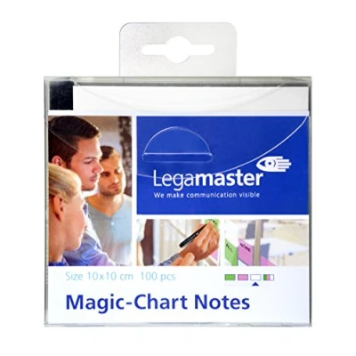 Image of Legamaster 7 159519 10 x cm Magic Chart Notes White (Pack of 100), 10x10cm