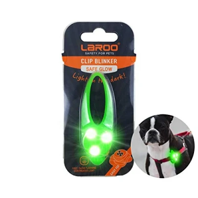 Image of LaRoo Safety LED Light for Dogs, Pendant Keyring, Clip on Dog Collar Charms Blinker Waterproof Walking the and Outdoor Sports…