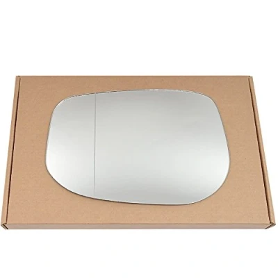 Image of Less4spares Wing Mirror Glass Left Compatible with Honda Jazz 2008 2015 STICK ON Passenger Near Side Blind Spot