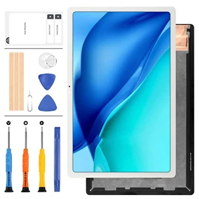 Image of LADYSON Original For Samsung Galaxy Tab A7 10.4&quot; (2020) SM T500 T505 LCD Display Touch Sensor Glass Screen Digitizer Assembly Panel Lens Replacement Kits with Free Tools (White)