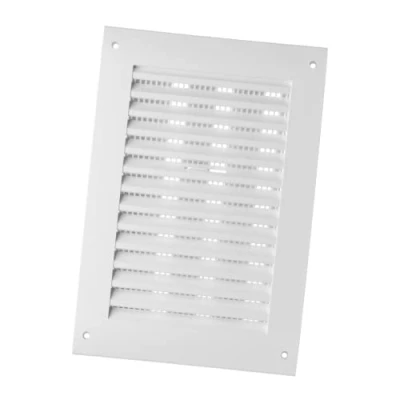 Image of 170x250mm / 6.7x10 inch Air Vent Cover Adjustable Ventilation Grille with Flyscreen ABS Plastic White