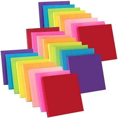 Image of ZCZN 8 Assorted Colour Sticky Notes, 76 x mm,100 Sheets/Pad Self Notes,24 Pads