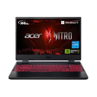 Image of Acer Nitro 5 AN515 58 57Y8 Gaming Laptop Intel Core i5 12500H NVIDIA GeForce RTX 3050 Ti GPU 15.6&quot; FHD 144Hz IPS Display 16GB DDR4 512GB Gen 4 SSD Killer Wi Fi 6 Backlit Keyboard