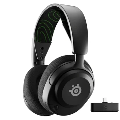 Image of SteelSeries Arctis Nova 5X Wireless Xbox Gaming Headset Neodymium Magnetic Drivers 100+ Audio Presets via App 60H Battery 2.4GHz or BT ClearCast Gen2.X Mic Supports PC, PS, Switch, Mobile
