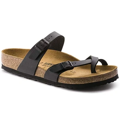 Image of Birkenstock Mayari Cross Strap Sandal Black 8 UK