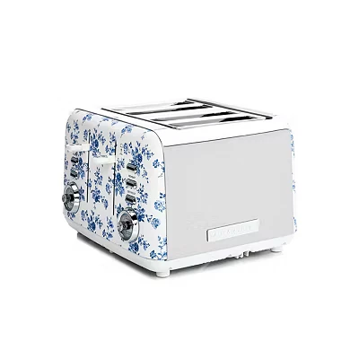 Image of Laura Ashley 4 Slice Toaster China Rose